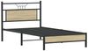 vidaXL Bettgestell ohne Matratze Sonoma-Eiche 100x200 cm Holzwerkstoff 4106939 Bild 5