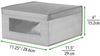 Aufbewahrungsbox stapelbare Stoffbox mDesign Deckel + Sichtfenster 6er Set grau Bild 4
