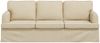 vidaXL Sofa Creme 201 x 80 x 85 cm Stoff 42024502 Bild 4