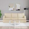 vidaXL Sofa Creme 201 x 80 x 85 cm Stoff 42024502 Bild 3