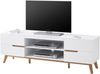 TV-Board >Griffith< in Weiß/Matt aus MDF - 169x56x40cm (BxHxT) Bild 2