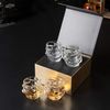 4-teiliges Bleifrei Kristall Whisky Gläser Set 320ml Luxus Geschenk Bild 2