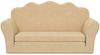 vidaXL Kinder-Schlafsofa 2-Sitzer Creme Weicher Plüsch 357061 Bild 3