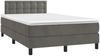 vidaXL Boxspringbett mit Matratze & LED Dunkelgrau 120x190 cm Samt 3270178 Bild 3