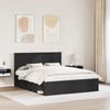 vidaXL Bettrahmen Schwarz 160 x 200 cm Massives Kiefernholz 3410984 Bild 3