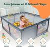 Relaxdays Laufstall Baby mit 50 Bällen Bild 2