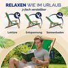 Sonnenliege Gartenstuhl Akazienholz 4 verschiedene Farben Bild 5