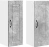 vidaXL Wandschrank PORTO 2 pcs Beton Grau 30 x 31 x 80 cm 885362 Bild 2