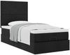 vidaXL Ottoman-Bett mit Matratze Schwarz 100x200 cm Stoff 3313052 Bild 5