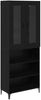 vidaXL Highboard Schwarz Eichen-Optik 69,5 x 34 x 180 cm Holzwerkstoff 3416218 Bild 2