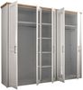 Kleiderschrank LIV'IN Asmara, Holzwerkstoff, Weiß, 261 x 225 x 59 cm Bild 3