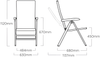 FORMA II Multipositionssessel, Aluminiumgestell in Anthrazit, Outdoorgewebe: Graphit, max. 150kg Bild 2