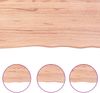 vidaXL Tischplatte Hellbraun 100x40x2 cm Massivholz Eiche Behandelt 3156362 Bild 4