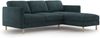Micadoni Ecksofa Eden Groß 3-Sitzer Rechts Strukturierter Stoff Grün Blau Melange Bild 2