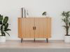 Sideboard >Kajsa< in Dekor Eiche, Holzwerkstoff - 120 x 80 x 40 cm (BxHxT) Bild 2