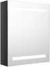 vidaXL LED-Bad-Spiegelschrank Glänzendes Schwarz 50x14x60 cm 326481 Bild 2