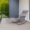 Albatros Premium Gartenliege C-FORM | Schwungliege Relaxliege Gartenstuhl| mit Kopfkissen | wetterfest ergonomisch Relaxsessel | belastbar bis 160Kg Bild 2