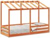 vidaXL Kinderbett mit Dach Wachsbraun 75x190 cm Massivholz Kiefer 847011 Bild 2