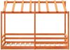 vidaXL Kinderbett mit Dach Wachsbraun 75x190 cm Massivholz Kiefer 847011 Bild 4