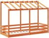 vidaXL Kinderbett mit Dach Wachsbraun 75x190 cm Massivholz Kiefer 847011 Bild 3