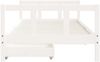 vidaXL Kinderbett mit Schubladen Weiß 90x190 cm Massivholz Kiefer 834418 Bild 5
