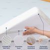 Esun, Topper Topper, Gel Matratzen Topper H3/H4 aus 7,5 cm Höhe Memory Foam Gewebe, 7.5 cm hoch, (Set, Geeignet für Seiten-, Rücken- und Bauchschläfer), Bequeme Matratzentopper für Boxspringbett und Unbequemem Betten Bild 3