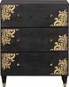 vidaXL Sideboard Schwarz 60 x 33 x 75 cm Massivholz Mango 4018811 Bild 3