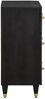 vidaXL Sideboard Schwarz 60 x 33 x 75 cm Massivholz Mango 4018811 Bild 4