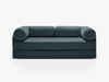 Micadoni Sofa Dreamy 3-Sitzer Strukturierter Stoff Liberty Dunkel Petrol Bild 2