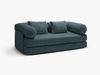 Micadoni Sofa Dreamy 3-Sitzer Strukturierter Stoff Liberty Dunkel Petrol Bild 3