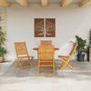 vidaXL Garten Essgruppe 5 pcs Braun Massivholz Akazie 3375700 Bild 4