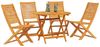 vidaXL Garten Essgruppe 5 pcs Braun Massivholz Akazie 3375700 Bild 3