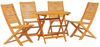 vidaXL Garten Essgruppe 5 pcs Braun Massivholz Akazie 3375700 Bild 2