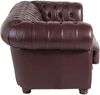 Sofa 2-Sitzer Kalea Bezug Wischleder Buche nussbaum dunkel / rot 21374 Bild 3