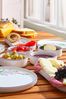 Hermia Concept Frühstücks-Geschirrset 6 Tellern, 2 Platten und 6 Schüsseln Dieses Set 100 % Keramik (14-tlg), 6 Personen, Keramik, Steinzeug, spülmaschinenfest und mikrowellengeeignet Bild 2