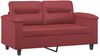 vidaXL 2-Sitzer-Sofa Weinrot 120 cm Kunstleder 359581 Bild 2