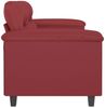 vidaXL 2-Sitzer-Sofa Weinrot 120 cm Kunstleder 359581 Bild 4