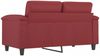 vidaXL 2-Sitzer-Sofa Weinrot 120 cm Kunstleder 359581 Bild 5