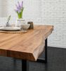 Esstisch Baumkante massiv Akazie natur 280 x 100 schwarz LIAM 68921741 Bild 4