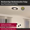 Paulmann 79990 LED Deckenleuchte Tulga 3-Step-Dim Backlight 2700K 2000lm Filz anthrazit Bild 2