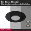 Paulmann 79990 LED Deckenleuchte Tulga 3-Step-Dim Backlight 2700K 2000lm Filz anthrazit Bild 4