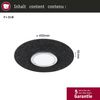 Paulmann 79990 LED Deckenleuchte Tulga 3-Step-Dim Backlight 2700K 2000lm Filz anthrazit Bild 5