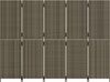 vidaXL Paravent 5-tlg. Grau Poly Rattan 365350 Bild 5