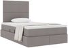 vidaXL Aufbewahrungsbett mit Matratze Taupe 120 x 200 cm Polyester 3371712 Bild 3