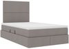vidaXL Aufbewahrungsbett mit Matratze Taupe 120 x 200 cm Polyester 3371712 Bild 5