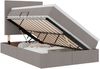 vidaXL Aufbewahrungsbett mit Matratze Taupe 120 x 200 cm Polyester 3371712 Bild 2