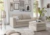 Sofa 2-Sitzer Pesaro in beige Cord Set inkl. Hocker Bild 5