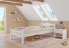 Weißes Einzelbett Buche massiv 80x200 Bettgestell Bild 2