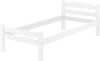 Weißes Einzelbett Buche massiv 80x200 Bettgestell Bild 3