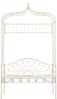 vidaXL Gartenbank 122 cm Eisen Antik Weiß 45434 Bild 2